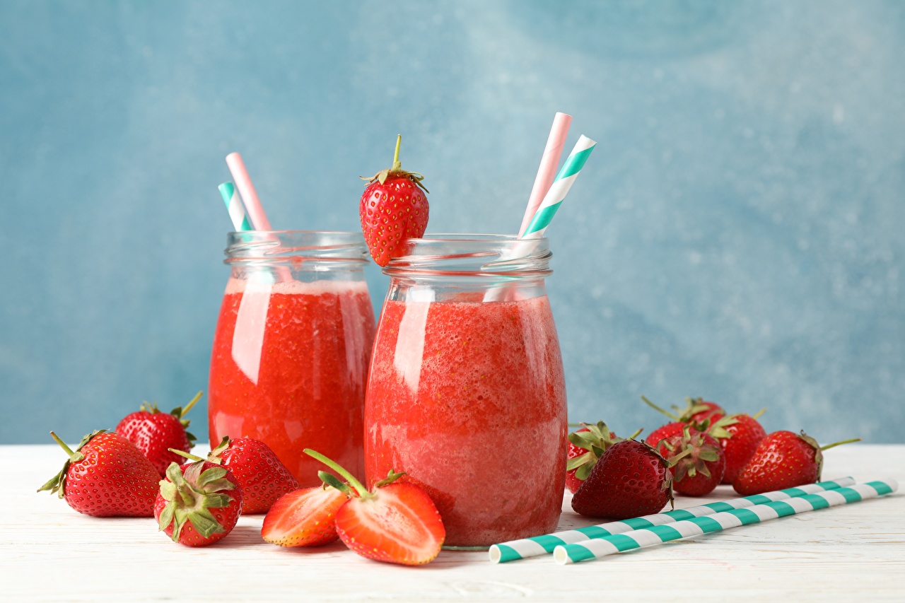 Le jus de fraise